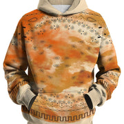 Spring And Autumn Fashion Hooded Sweatshirt American Flag Street Fashion