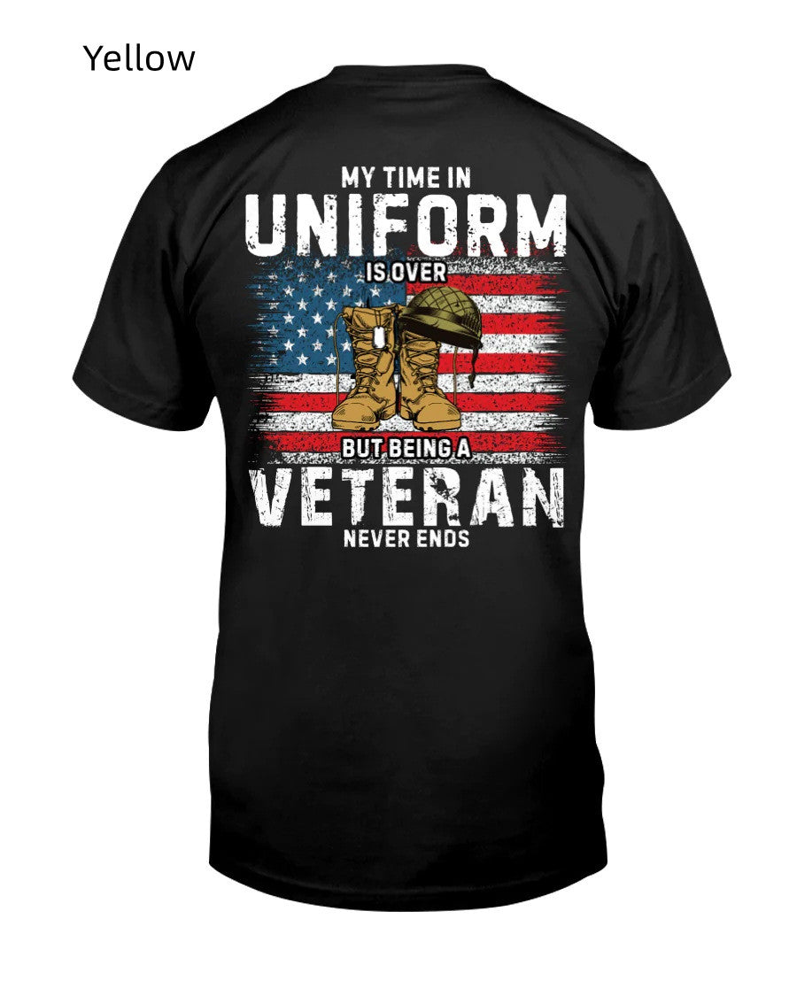 Men's Fashion American Flag Casual Fitness Printed Short Sleeve