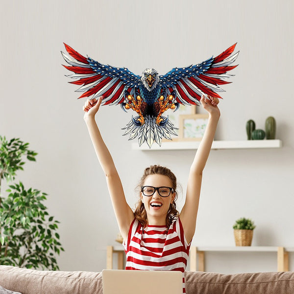 American Flag Eagle Ornament Metal Wall Pendant Metal Crafts